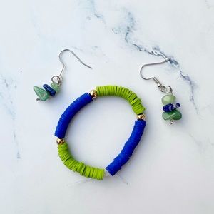 Bracelet and earrings set